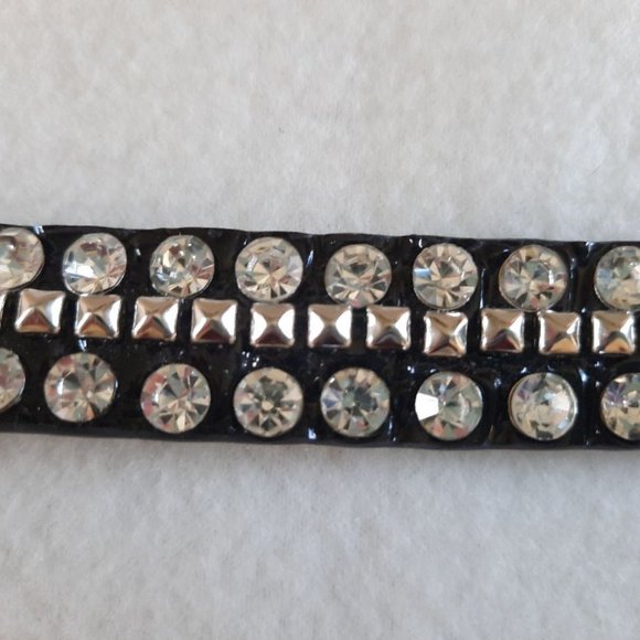 Leather Rhinestone belt m/l